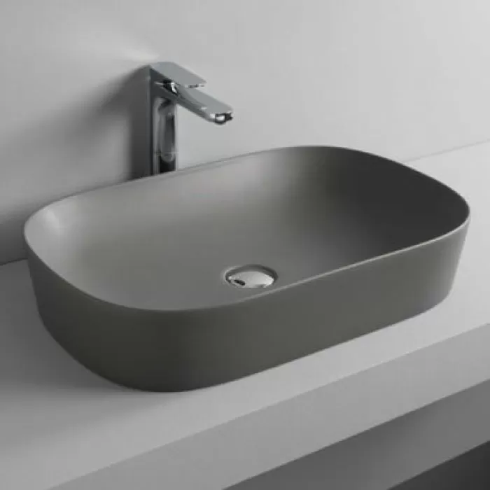 Керамическая раковина 65 см Artceram Ghost, grey olive (GHL002 15; 00) Керамическая раковина 65 см Artceram Ghost, grey olive (GHL002 15; 00)