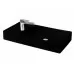 Керамическая раковина 75 см Artceram Scalino, black glossy (SCL004 03; 00)