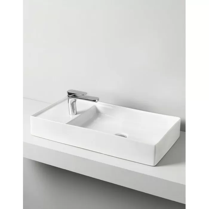 Керамическая раковина 75 см Artceram Scalino, black glossy (SCL004 03; 00)