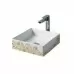 Керамическая раковина 38 см Artceram Scalino, white glossy/gold (SCL001 01; 15)