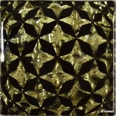 Плитка Grand Kerama СФЕРА золото рифл. размер 8×66×66 для пола для ванной и кухни