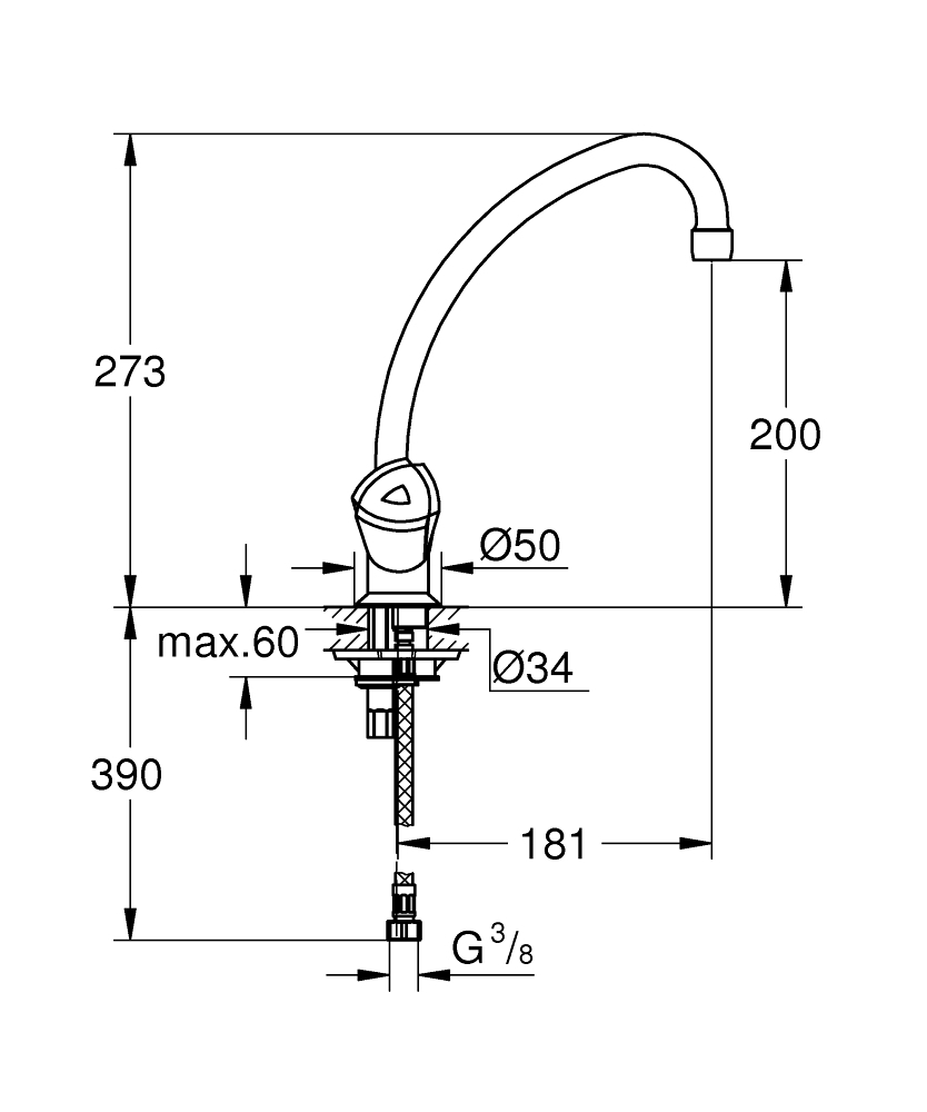 ЧертежGrohe Costa L (31812001)